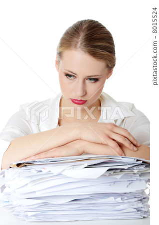Overworked businesswoman Overworked businesswoman 8015524
