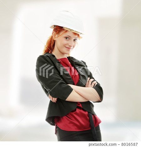 Portrait of confident female worker 8016587