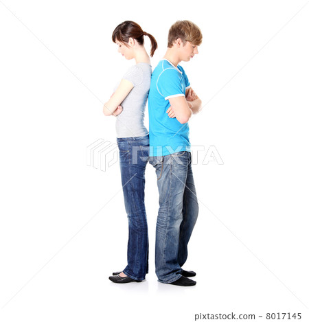 Pensive couple having an argument 8017145