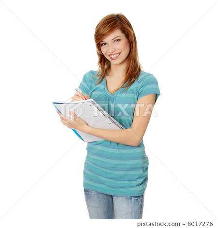 Happy student girl 8017276