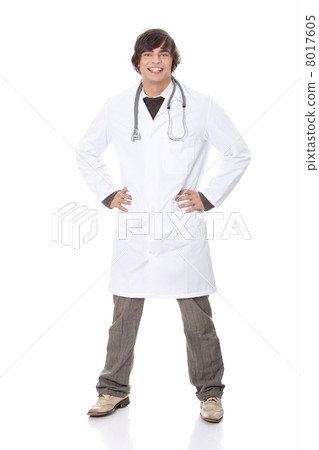 Handsome, happy young doctor. 8017605