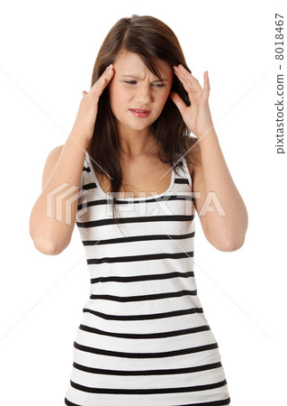 Young woman with headache Young woman with headache 8018467