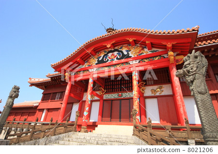 四月首里城，沖繩神社 8021206