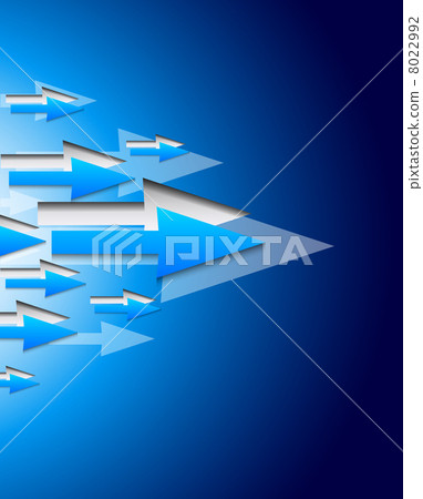 Background with blue arrows - Stock Illustration [8022992] - PIXTA