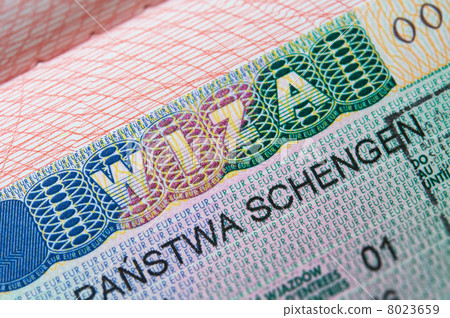 Schengen Visa in passport Schengen Visa in passport 8023659