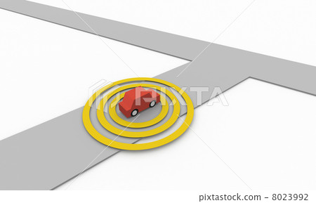 Current location of the car 8023992