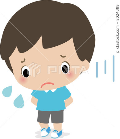 A little boy with trouble - Stock Illustration [8024399] - PIXTA