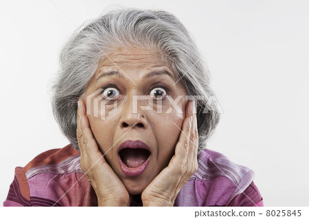 Old woman shocked Old woman shocked 8025845