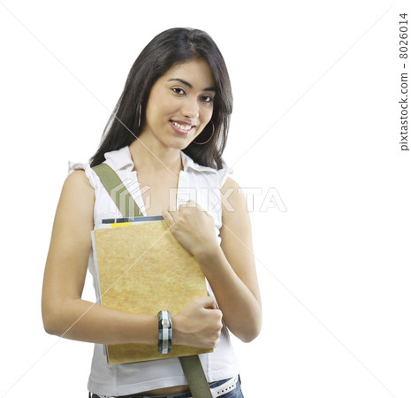 Girl posing with a book Girl posing with a book 8026014
