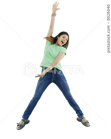 Girl jumping in the air Girl jumping in the air 8026040