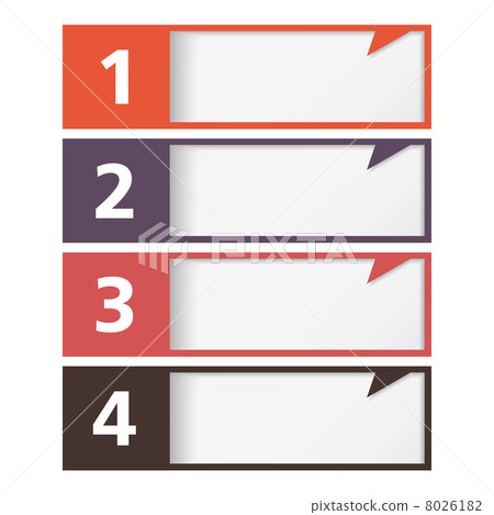 Design Template with Four Elements - Stock Illustration [8026182] - PIXTA