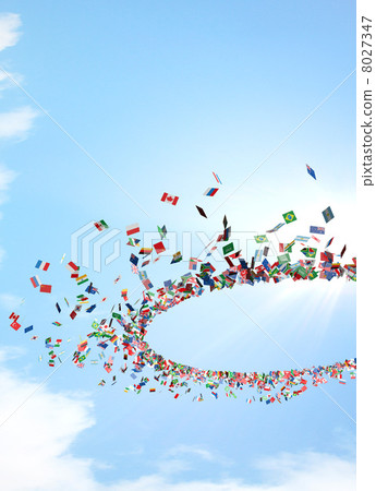 Circle of the flag 8027347