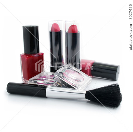 composition of cosmetic accessories isolated composition of cosmetic accessories isolated 8027426