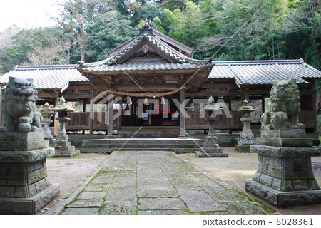 八坂神社关东市大分县 图库照片