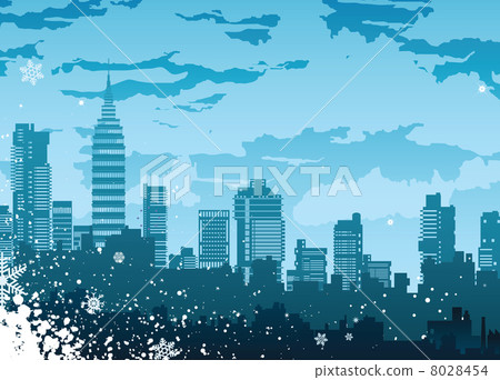 Background of snowflakes Background of snowflakes 8028454