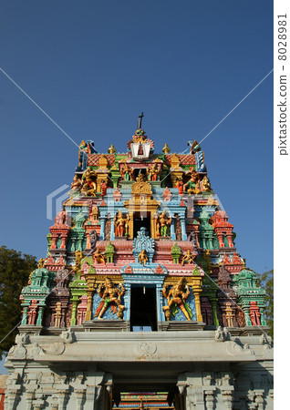 Traditional Hindu temple, South India, Kerala Traditional Hindu temple, South India, Kerala 8028981