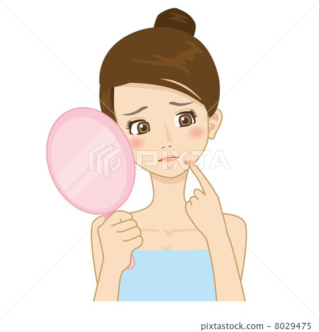 Acne Pimples Cartoon Anime Women Face Stock Vector Royalty Free  1437946259  Shutterstock