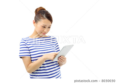 Girls using tablets 8030030