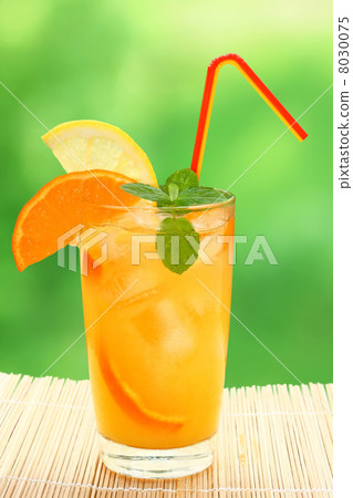 Cocktail with tangerine and lemon juice Cocktail with tangerine and lemon juice 8030075