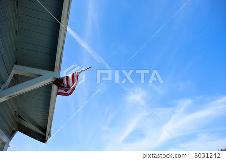 Stars and banners in the American private house 8031242