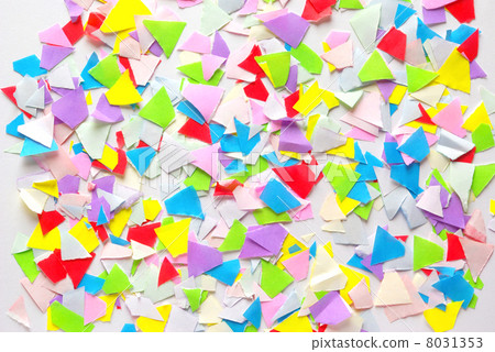 Shredded Colorful Paper Confetti Different Color Small