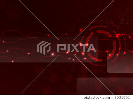 Technology red cell background Technology red cell background 8031991