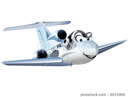 Vector Cartoon Civil utility airplane Vector Cartoon Civil utility airplane 8033900