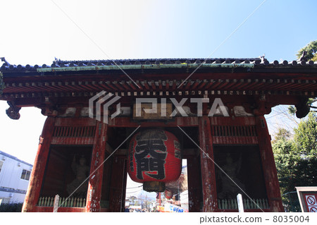Sensoji寺廟Benten門在Kinryuyama，東京 8035004