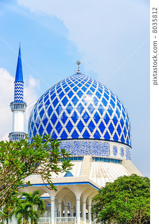 Mosque in Malaysia (Blue Mosque) 8035812