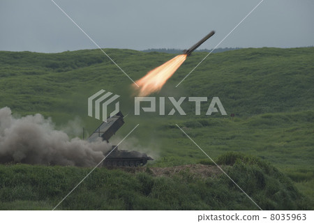Ground Self Defense Force 92 type minefield processing vehicle launch 8035963