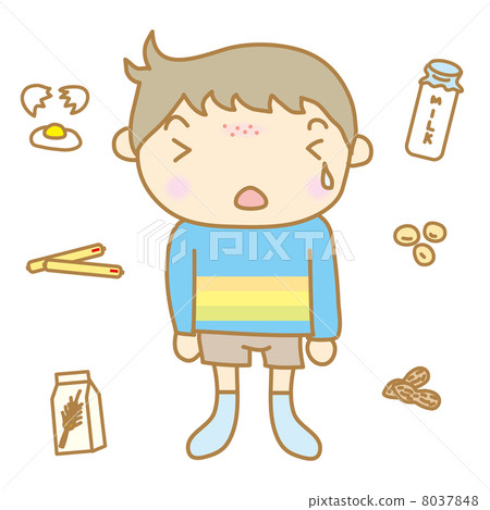 有食物過敏的兒童 有食物過敏的兒童 8037848