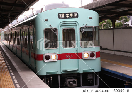 Nishitetsu Train bound for Dazaifu 8039046
