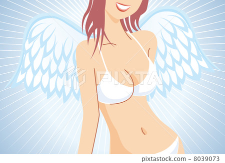 白色泳裝天使 白色泳裝天使 8039073