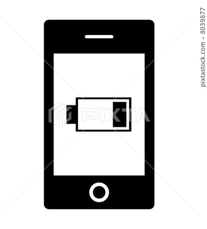 Battery level of smartphone 8039877