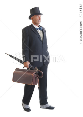 businessman in a retro business suit 8043138