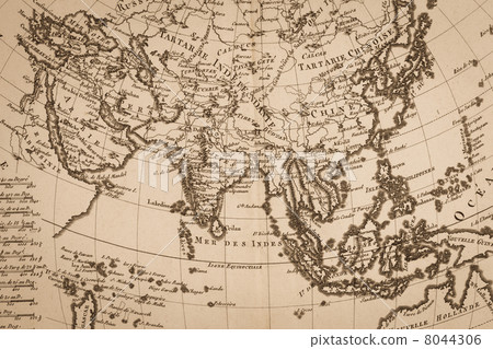 Old world map Asia Old world map Asia 8044306