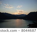 Dusk of Okutama Lake 8044687