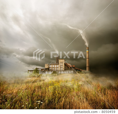 Plant and cloudy sky 8050459