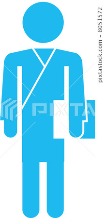 Pictogram of the person wearing the inspection clothing 8051572