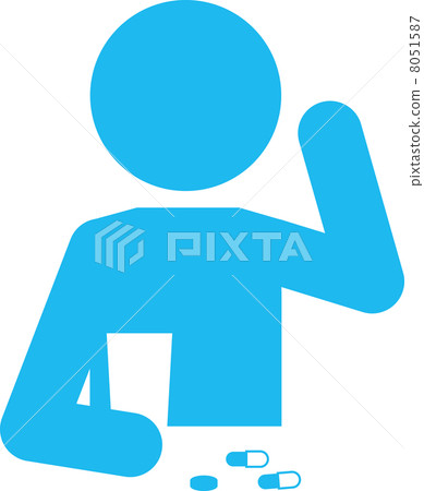 Pictogram of drug drinker 8051587