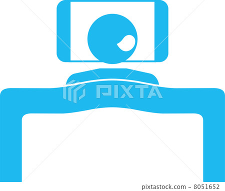 Pictogram of a person sleeping 8051652