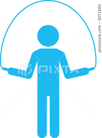 Pictogram of jump rope movement - Stock Illustration [8051660] - PIXTA