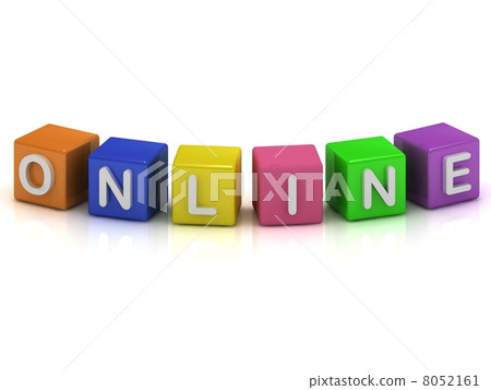 online cubes 3d render illustration 8052161