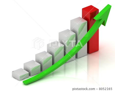 Business growth of white bars - Stock Illustration [8052165] - PIXTA