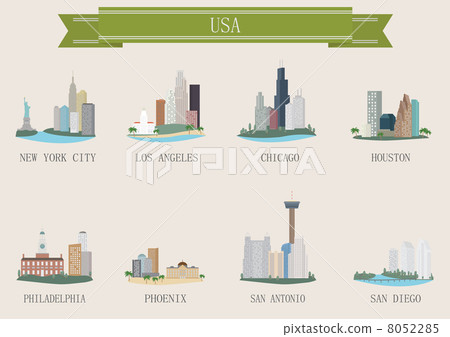 City symbol. USA City symbol. USA 8052285