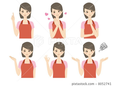 A woman in an apron 8052741