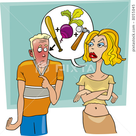 Woman shouting at man 8055845