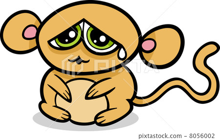 cartoon kawaii sad monkey cartoon kawaii sad monkey 8056002