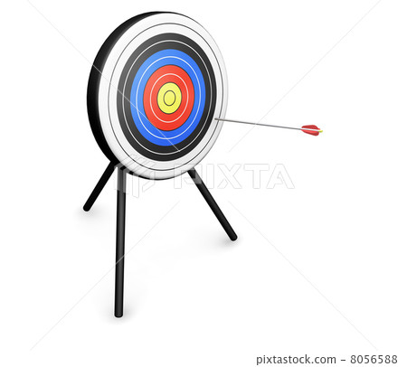 Arrow hitting target 8056588