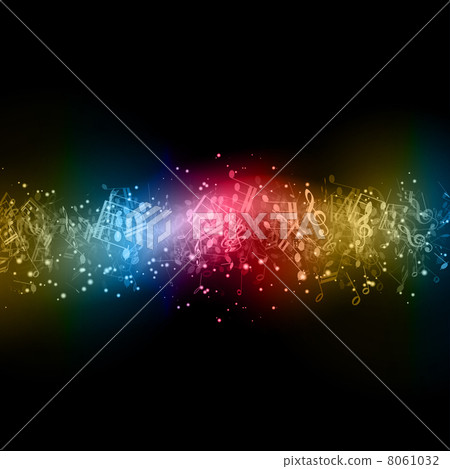 Abstract music notes 8061032
